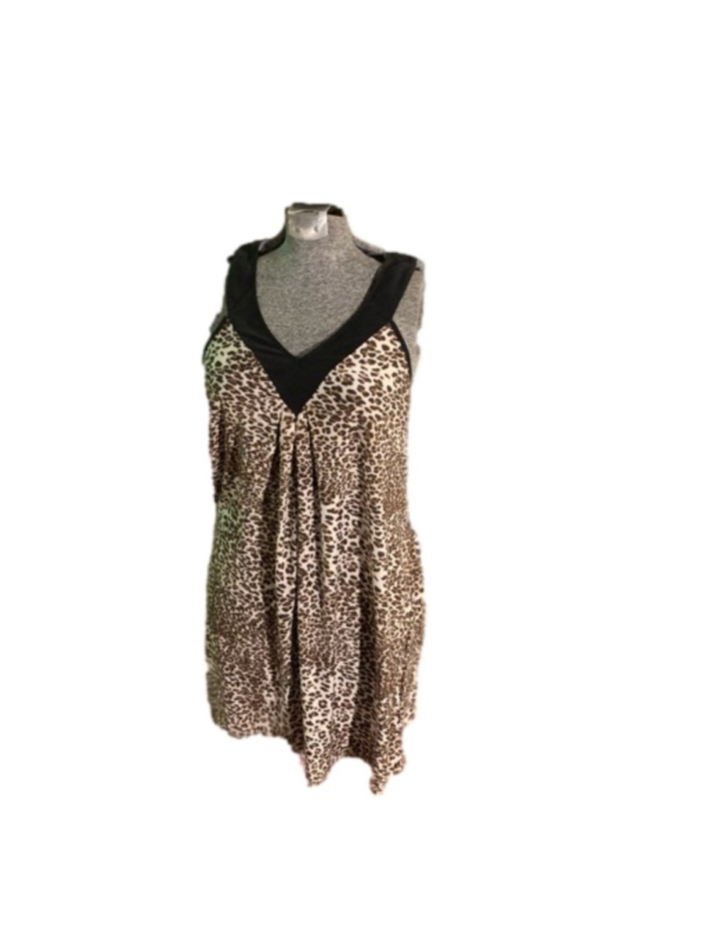 Linea Donatella leopard print summer dress small